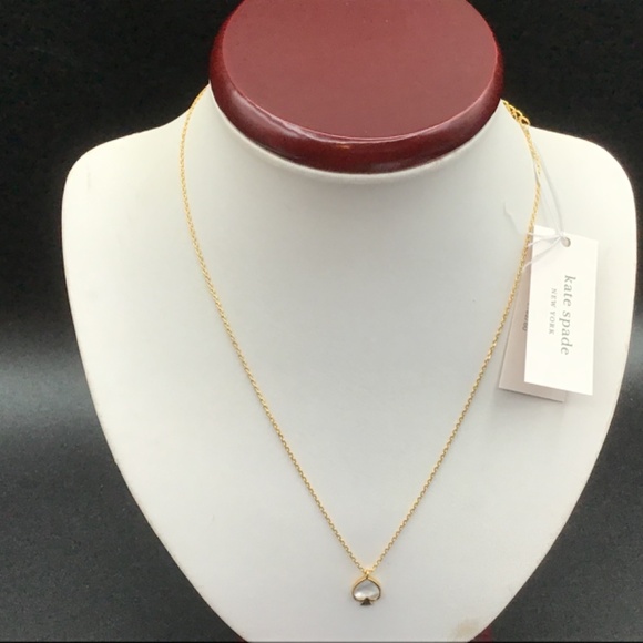 - Kate Spade New York Signature ♠️ Pendant Necklace with Paper Label - Picture 4 of 9